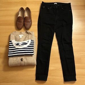 J. Crew Factory black stretch skinny jeans size 27